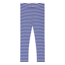 BIRKHOLM Stribede Rib Leggings Kobolt Blå & Baby Lyserød